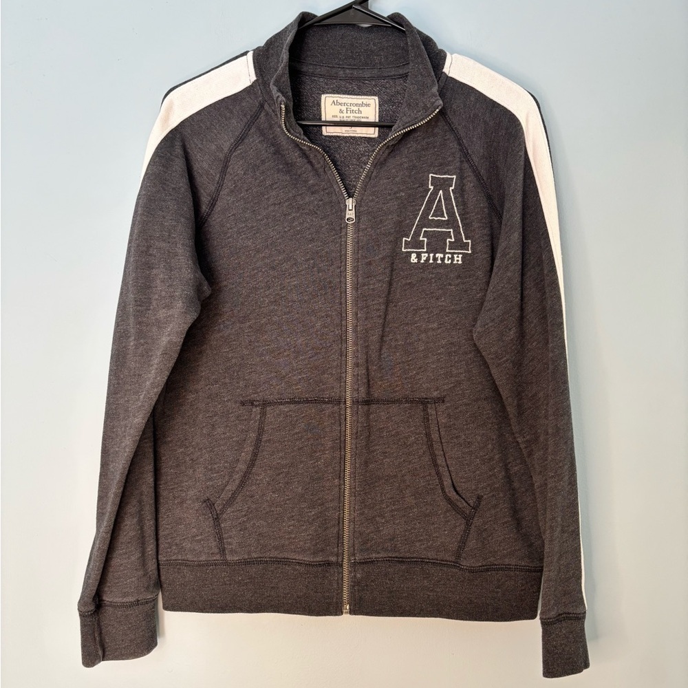Abercrombie & Fitch Women Full Zip Logo  Jacket Size Small Preppy Y2K